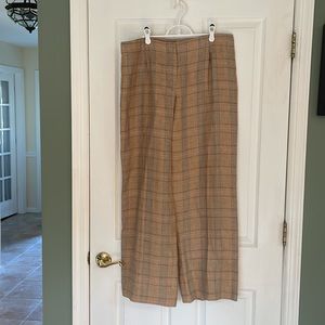 Gunex Linen Plaid Slacks in size USA 14